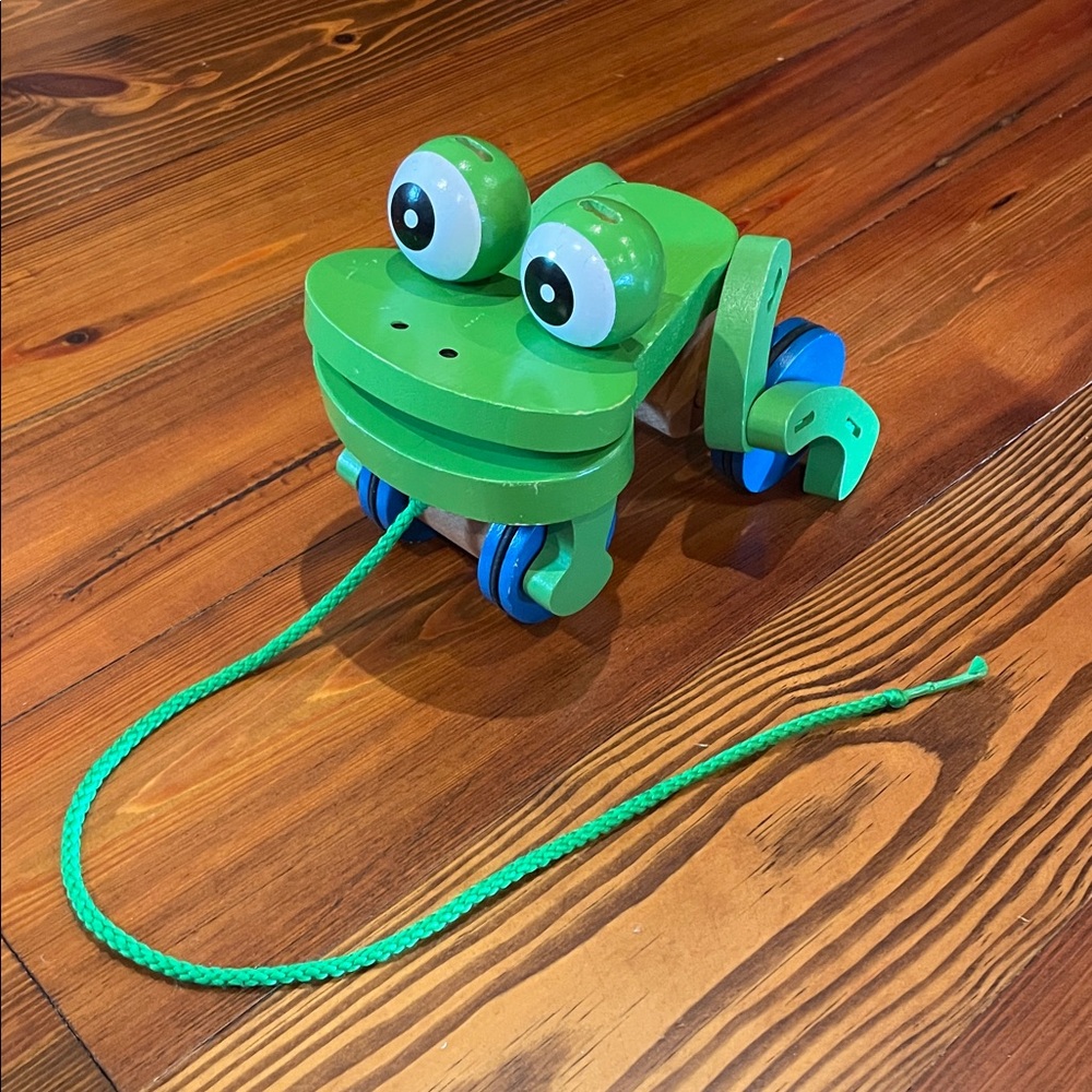 Melissa & Doug Bright Green Pull Toy